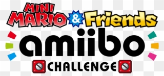 Mini Mario & Friends - Mini Mario & Friends Amiibo Challenge Logo Clipart