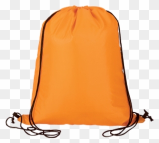 Orange Drawstring Bag Clipart