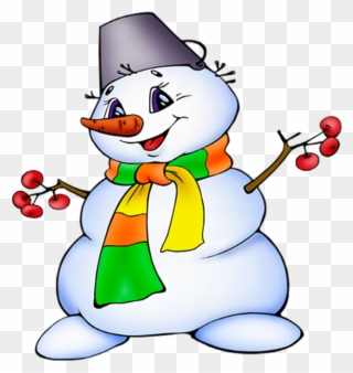 ○‿✿⁀winter‿✿⁀○ - Снеговик На Новый Год Рисунок Clipart