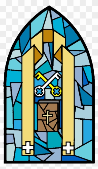 Holy Orders - 7 Sacraments Stained Glass Window Clipart