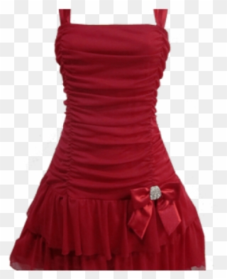 Red Dress Clipart Transparent - Cocktail Dress - Png Download