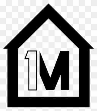Temporary 1mission - Logo M House Png Clipart