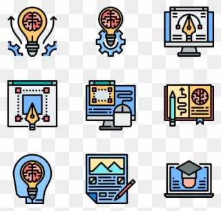 Creativity And Learning - Technology Cartoon Icon Png Clipart