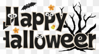 Cute Happy Halloween Clip Art Transpa Library Techflourish - Happy Halloween Clipart - Png Download