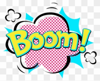 Boom Sticker - Speech Bubble Boom Clipart