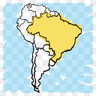 Opportunities And Risks Heading Back To Brazil - Printable South America Outline Clipart