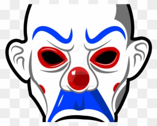 Medieval Clipart Mask - Dark Knight Clown Drawing - Png Download