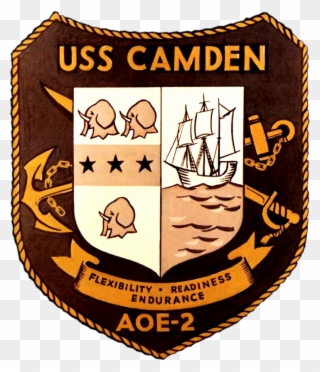 Uss Camden Insignia, 1967 - Uss Camden (aoe-2) Clipart