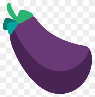Eggplant Clipart Tree - Eggplant Emoji Svg - Png Download