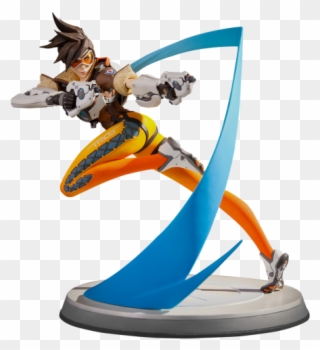 Awesome Overwatch Tracer Statue - Overwatch Statues Clipart