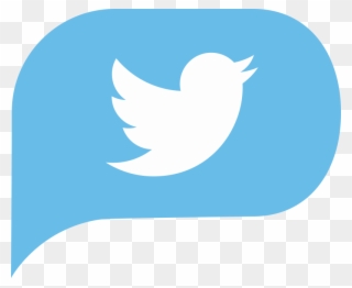 Don't Get Personal - Dark Blue Twitter Logo Clipart