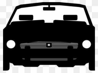 Vector Clipart Car - Car Front View Png Silhouette Transparent Png