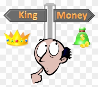 Founder's Dilemma To Be Rich Or To Be King - Thinking Cartoon Person Png Clipart