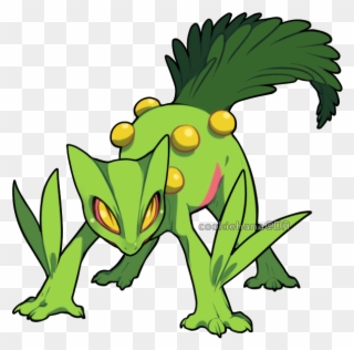 Pikachu Toad Fictional Character Leaf Fauna Frog Clip - Imagens Do Pokémon Sceptile - Png Download