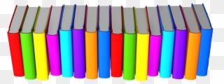 Book Transparent Row - Row Of Books Png Clipart