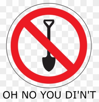 Digging - No Urinating Sign Clipart