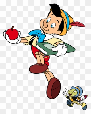 Freetoedit Pinocchio Disney Puppet Gotoschool Wood - Disney Pinocchio And Jiminy Cricket Clipart