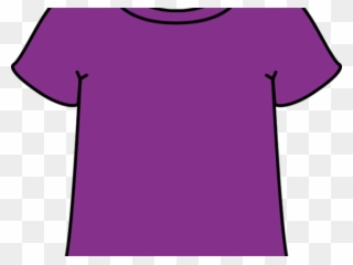 Clothes Clipart Transparent Background - Purple Shirt Clip Art - Png Download