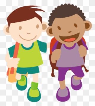 Clipart Of Walking, Maintains And Foot With - School - Png Download