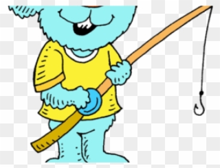 Fishing Rod Clipart Childrens - Cartoon - Png Download