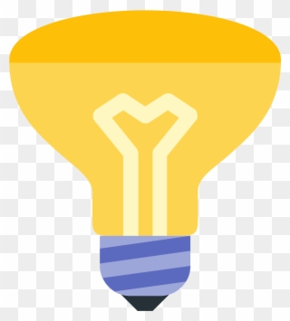 This Is A Lightbulb Icon - Incandescent Light Bulb Clipart