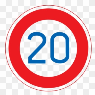 Number 20 Png Background Image - Speed Limit Sign Japan Clipart