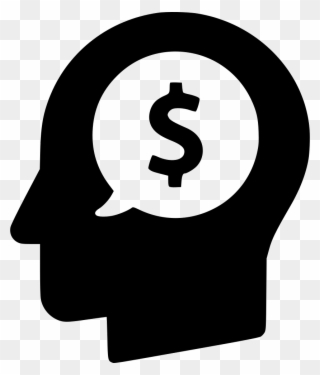 Money Head Finance Dollar Idea Opportunity Svg Png - Money Head Icon Png Clipart