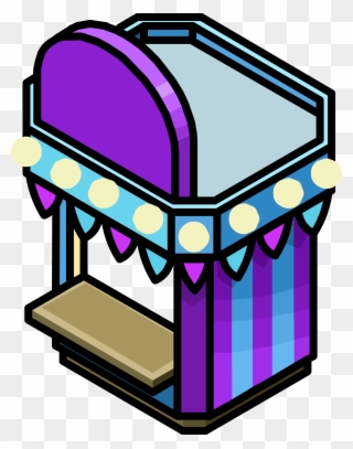 Puffle Paddle Booth - Game Booth Clip Art - Png Download