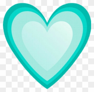 Transparent Teal Heart - Turquoise Heart Clipart