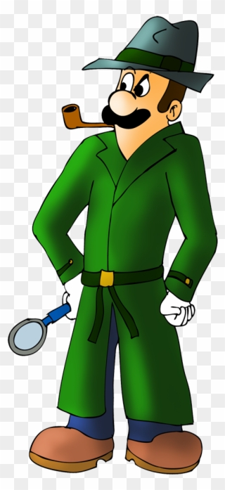 Luigi The Private Detective By Zefrenchm - Detective Mario Clipart