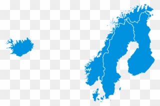Nordic Countries - Europe Map Free Icon Clipart