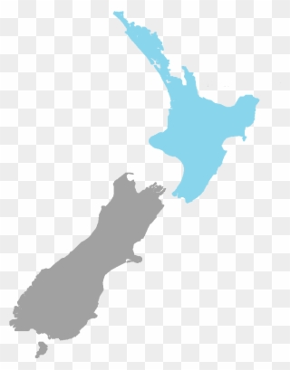 North Island - Map Of New Zealand Clipart