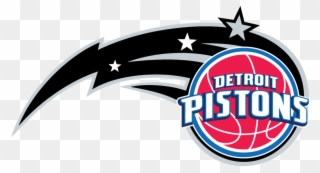 Detroit Pistons Followed - Emblem Clipart