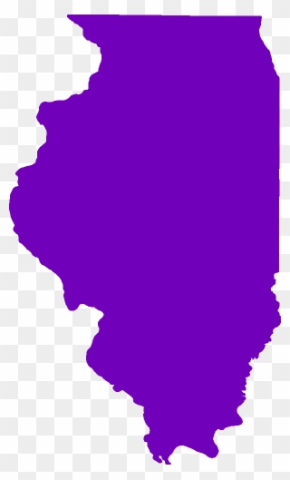 Illinois - Black Illinois Outline Clipart