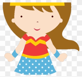 Doll Clipart Superhero - Wonder Woman Baby Clip Art - Png Download