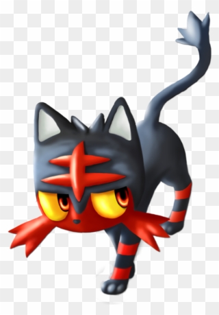 I Have Realized That I Do Not Know How To Draw, But - Litten Pokemon Go Clipart