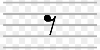 An Eighth Rest Is Half Of Quarter Rest Note In Terms Clipart