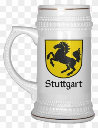 Stuttgart Beer Stein - Funny Beer Mug Clipart