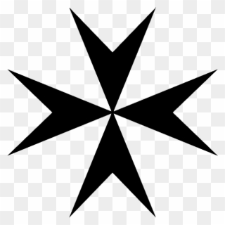 Malteserkreuz 2 Euro - Maltese Cross Vector Image Free Clipart