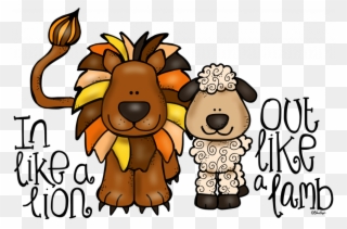 Download March Clip Art - Like A Lion Out Like A Lamb Clipart - Png Download
