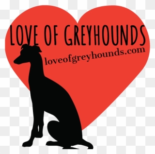 Greyhound Clipart Transparent - Love - Png Download