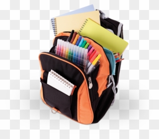 School Bag Download Png Image - School Bag With Books Clipart
