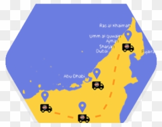 Move Clipart Goods Truck - Map - Png Download
