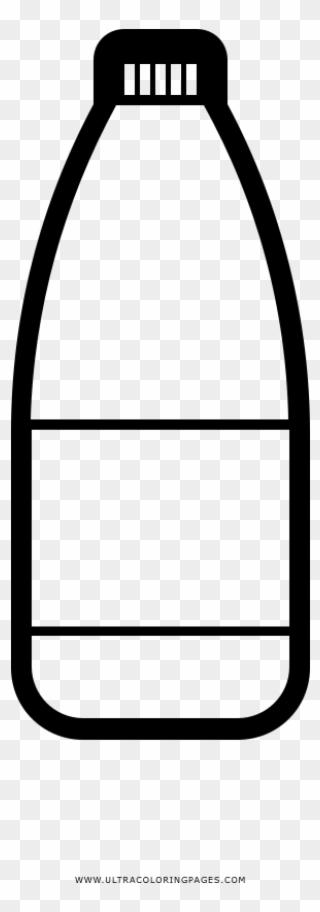 Cola Coloring Page - Glass Bottle Clipart