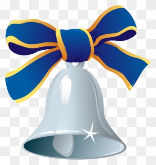 Tunturisuden Joulusivut - Christmas Blue And Silver Bells Clipart - Png Download
