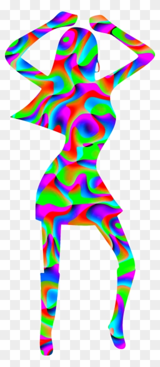 Colourful Disco Dancer - Clipart Disco - Png Download