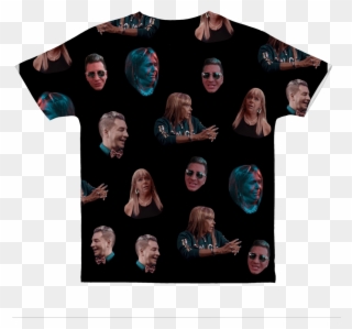 Patricia & Adam Collage Classic Sublimation Adult T-shirt - Active Shirt Clipart