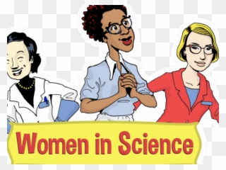 Science Clipart Woman - Women In Science Cartoon - Png Download