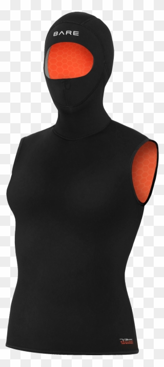 7/3mm Ultrawarmth Hooded Vest - Illustration Clipart