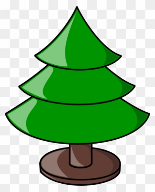 Clipart Christmas Tree Plain Clip Art Free Preschoolchristmas - Christmas Tree Not Decorated - Png Download